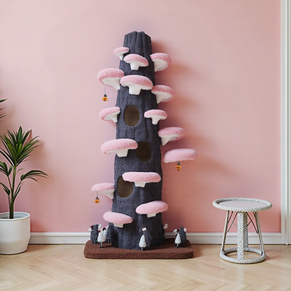 Multi-functional Tree Hollow Structure Cat Tree