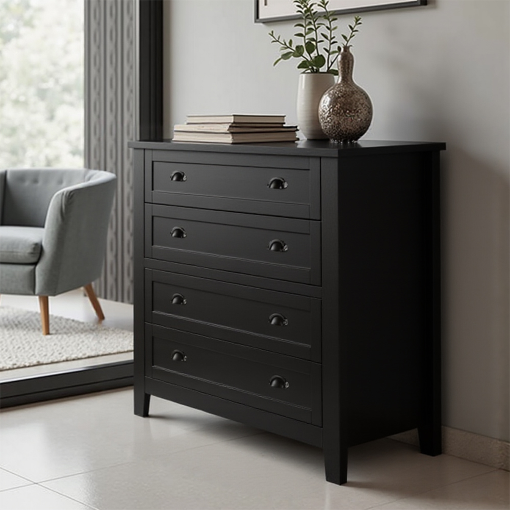 Modern Minimalist 4-Tier Storage Cabinet