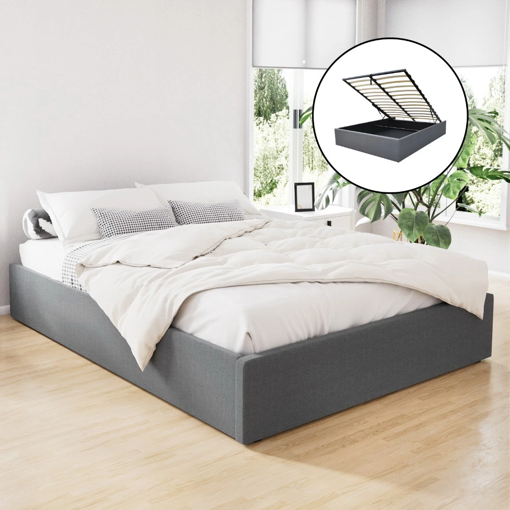 artiss-bed-frame-double-size-gas-lift-base-grey-toki-designed-to-make-life-easier