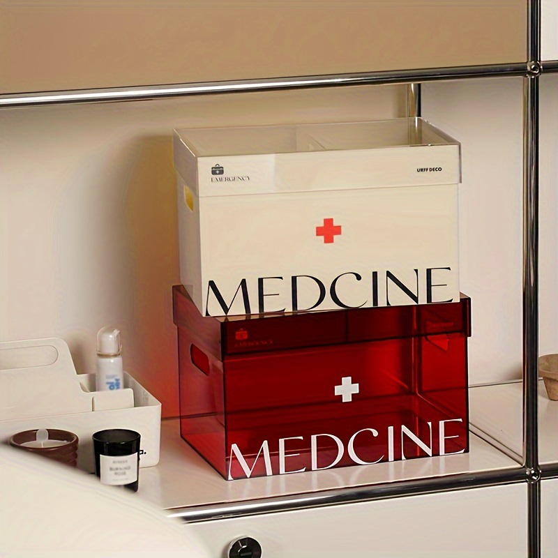 1pc Acrylic Medical Box, Household Multi-layer Medicine Box, Medicine Storage Box