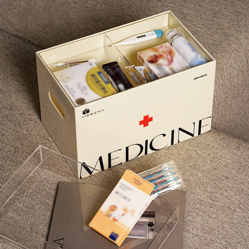 1pc Acrylic Medical Box, Household Multi-layer Medicine Box, Medicine Storage Box