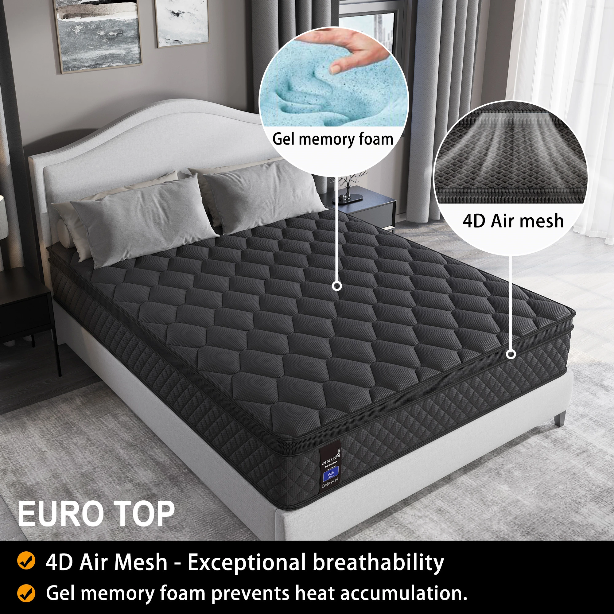 viscountess-25cm-gel-memory-foam-pocket-spring-mattress-rest-easy-wake-refreshed