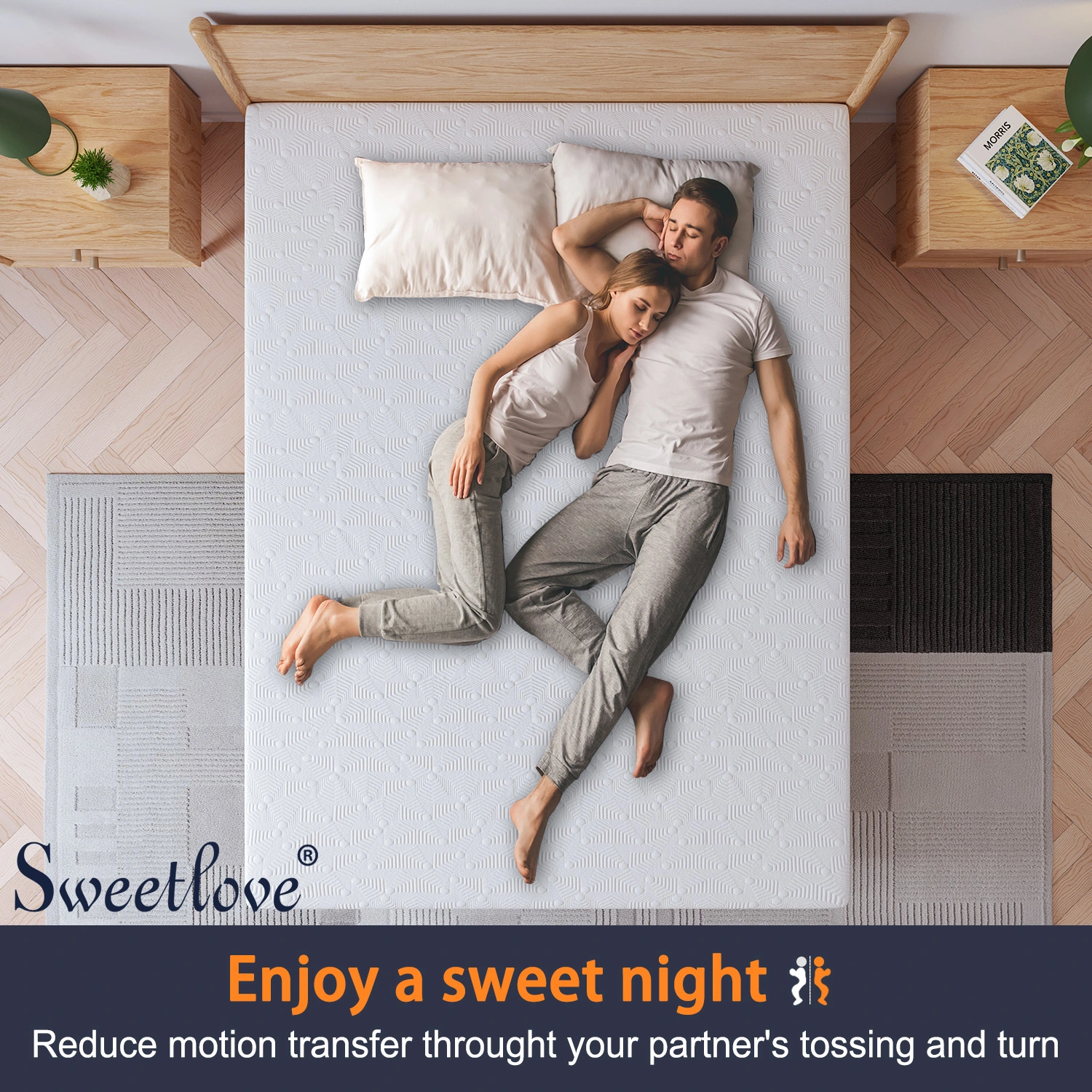 sweetlove-5cm-dual-layer-cool-gel-memory-foam-mattress-topper-bamboo-cover