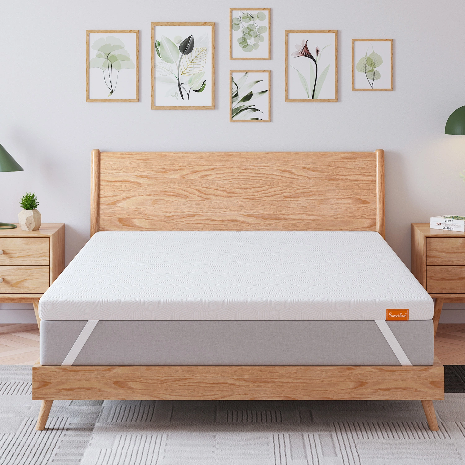 sweetlove-8cm-dual-layer-gel-memory-foam-mattress-topper-with-bamboo-cover