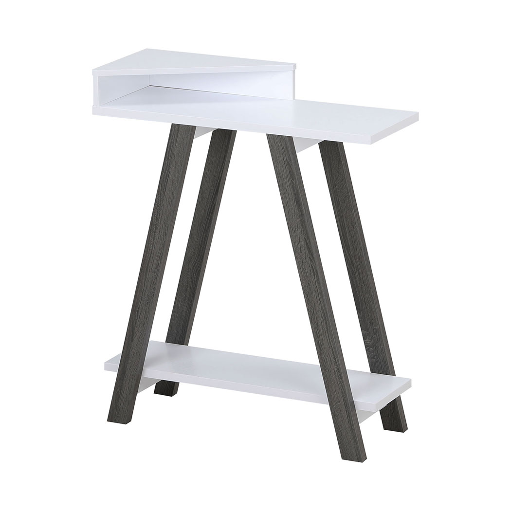 Familand 3-teirs Storage Shelves Wooden Console Hallway Table - Entryway Tables Behind Sofa Couch