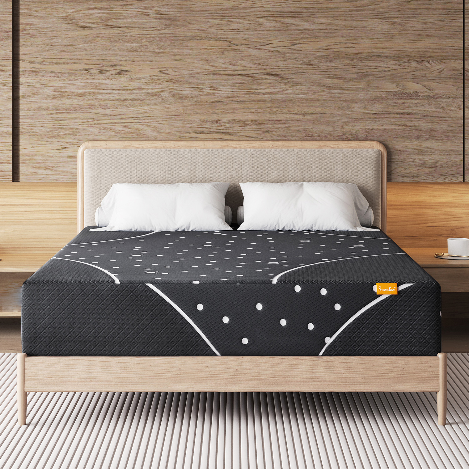 QUEEN DOUBLE Bed Mattress Medium Firm Pocket Spring Memory Foam