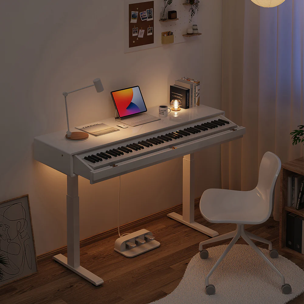 smart-adjustable-dynamics-digital-piano-88-weighted-keys-matching-bench