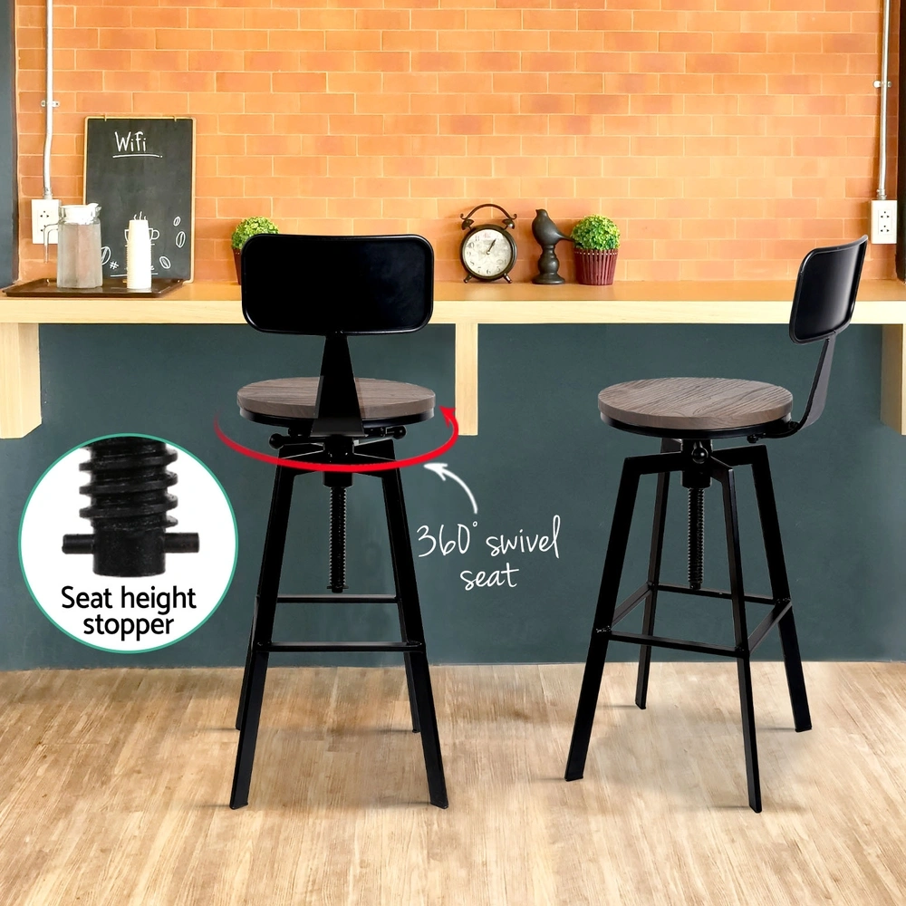set-of-4-adjustable-bar-stools-with-wooden-seat-backrest