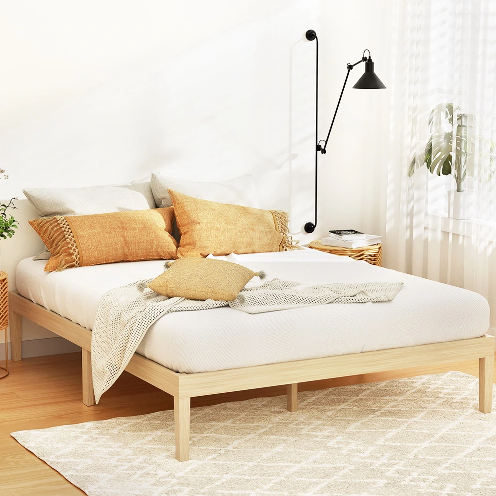 double-size-pine-timber-bed-frame-natural-pine-finish
