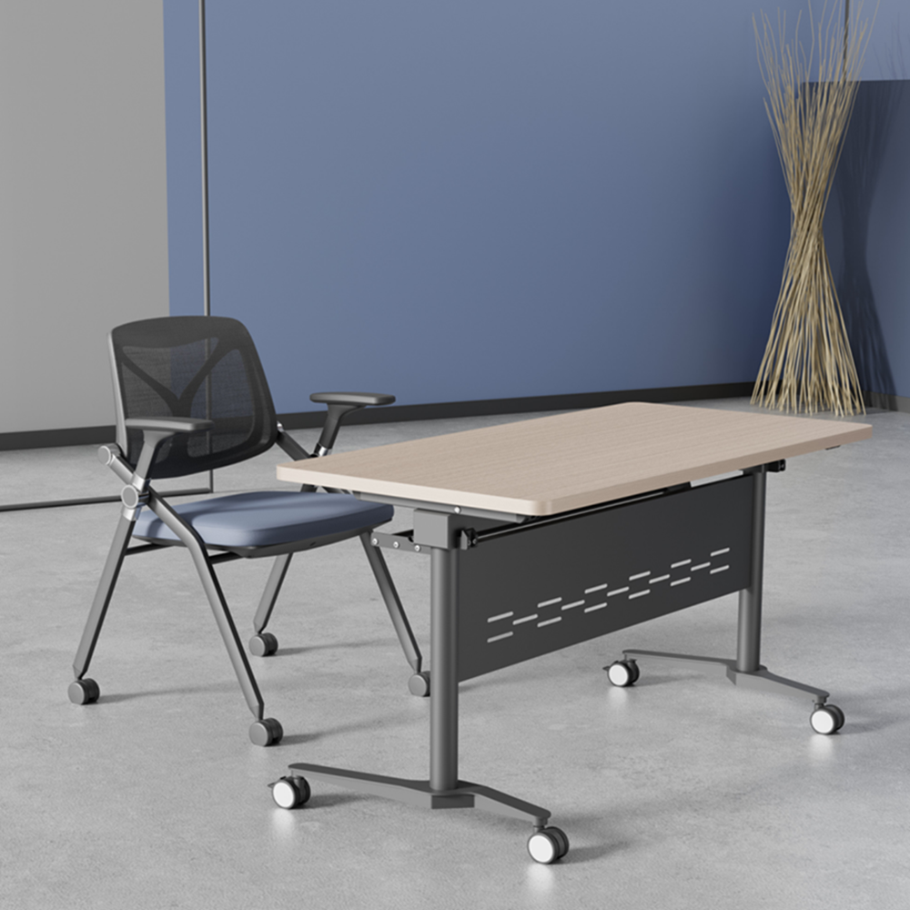 Foldable Mobile Training Table For Office School Hospital Library
