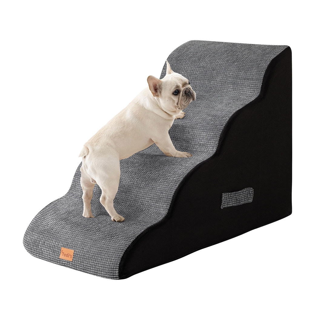 Tedi's 4 Steps Dog Stairs Ramp for Bed Couch Sofa Steps