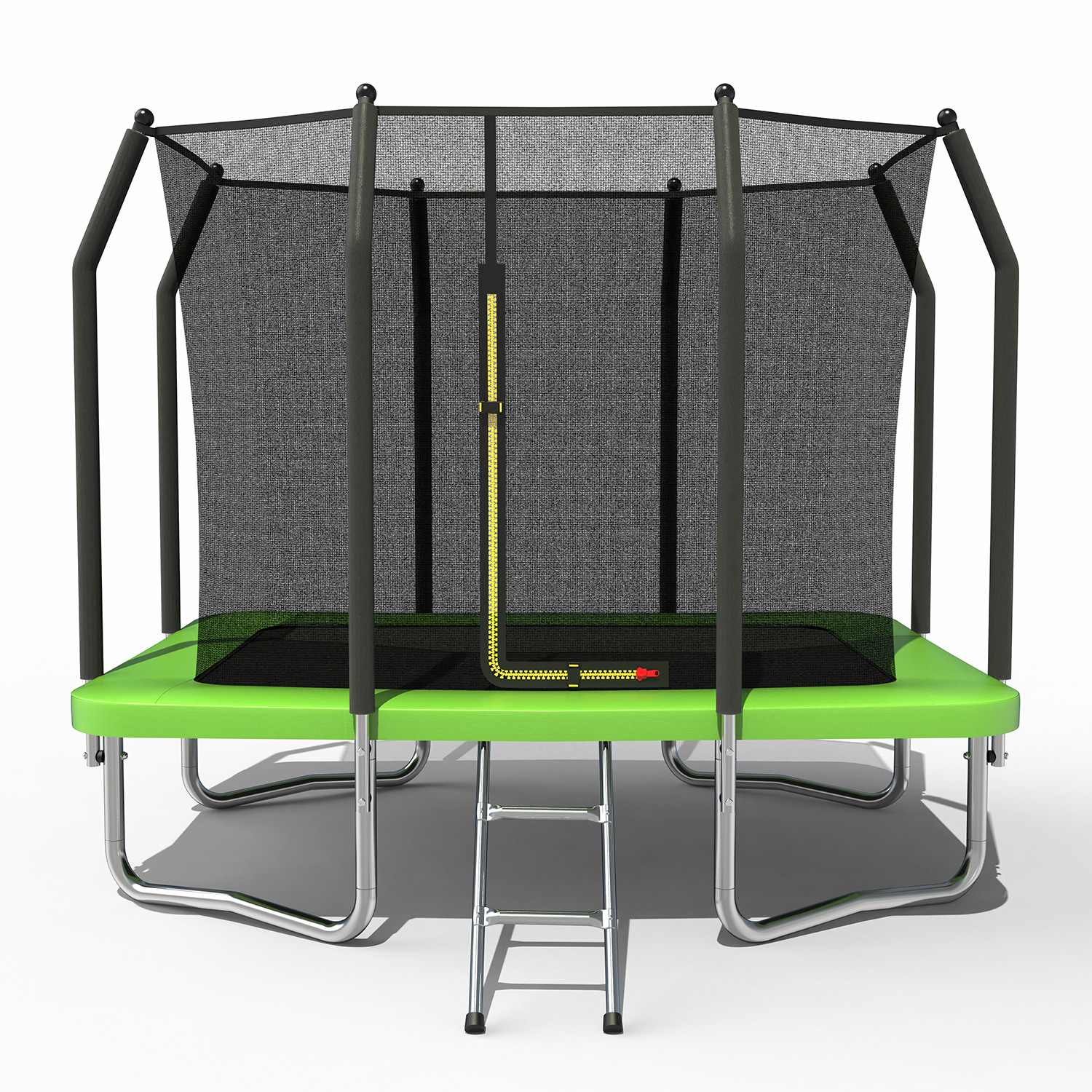 6FT x 9FT Outdoor Rectangular Trampoline,with Enclosure Net and Ladder