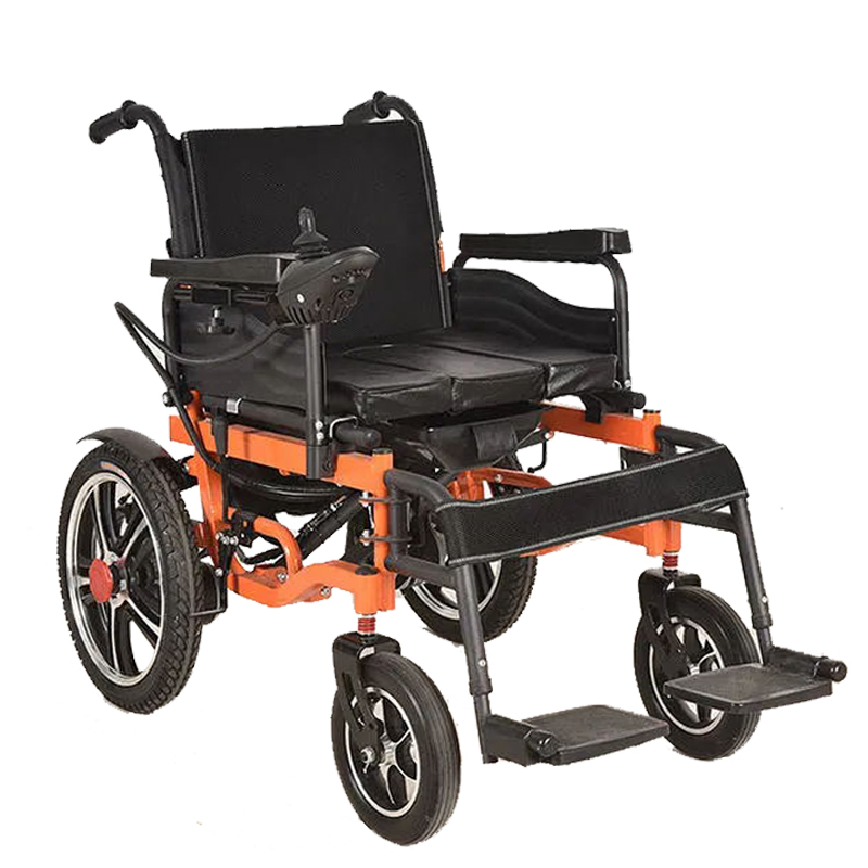 Electric Wheelchair with Wider Frame & Front & Rear Four-Point Shock A