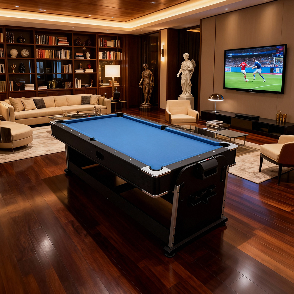 8FT 4 In 1 Multifunction Convertible Pool Table With Full Accessories