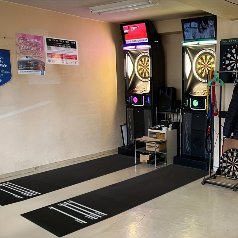 Rubber Dart Board Mat with 4 Throwing Distances - 118.11 x 24.41 Inche