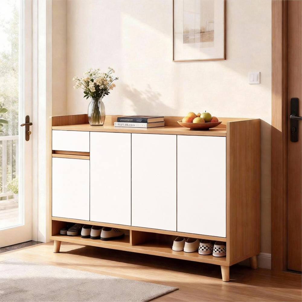 Four-door shoe cabinet and storage cabinet（push-to-open door）