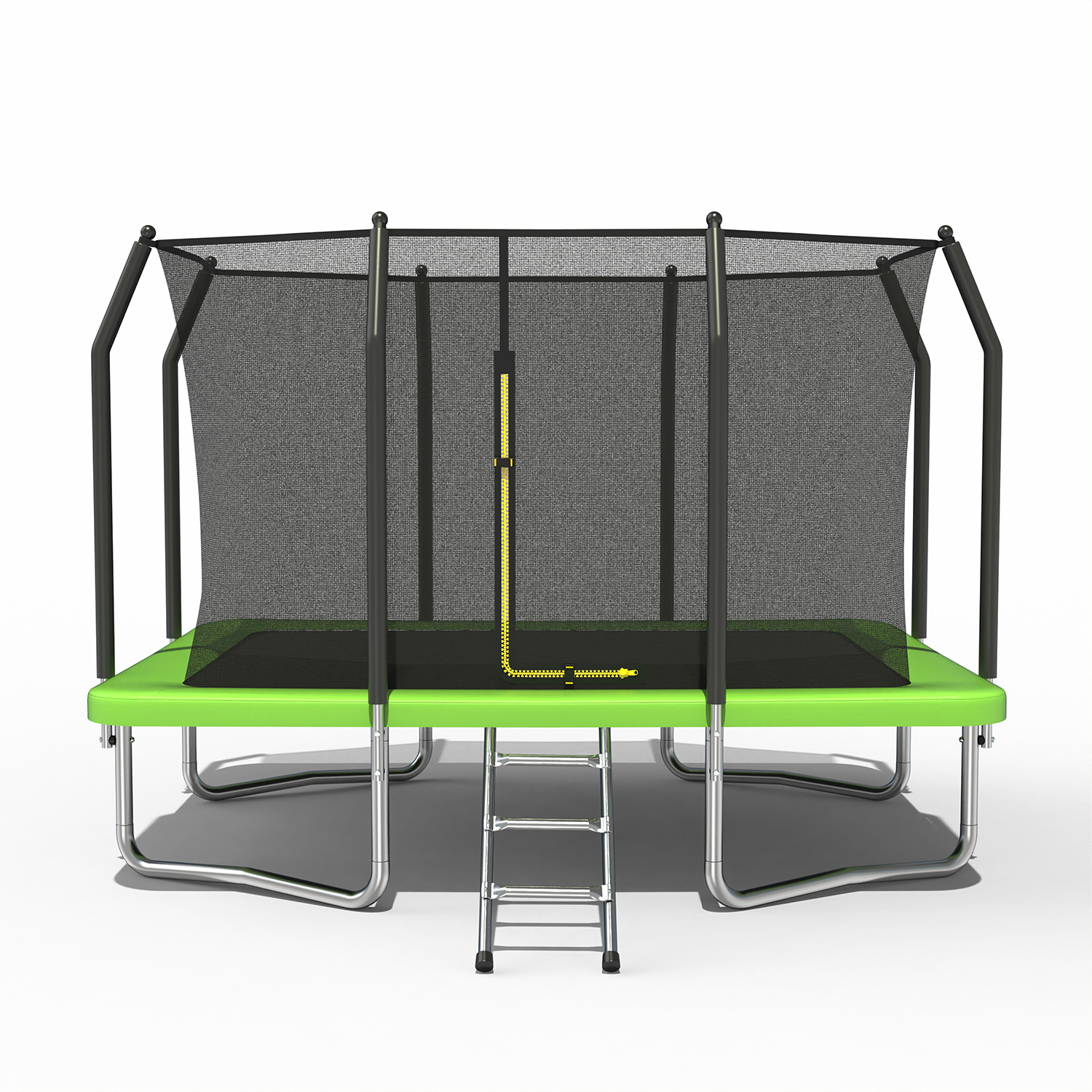 8FT x 11FT Rectangle Outdoor Trampoline, with Safety Enclosure Net