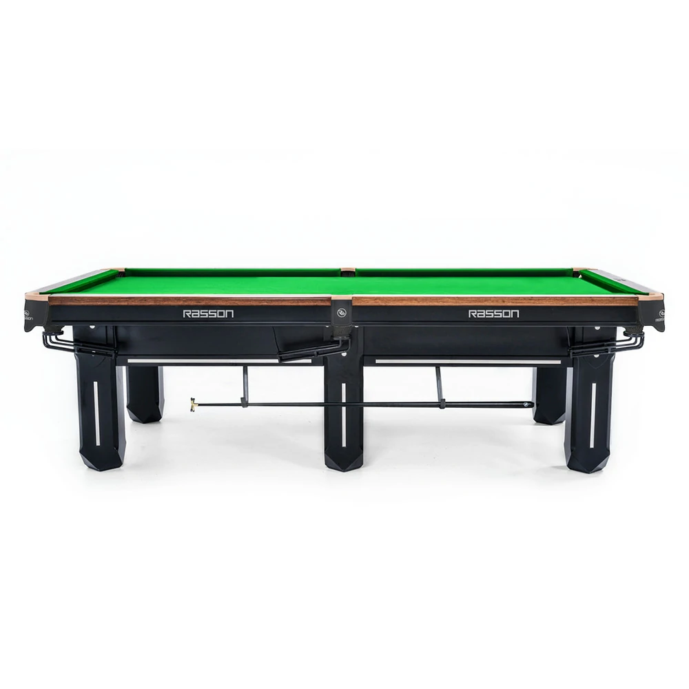 RASSON Sword II Chinese Pool Table, Slate Bed, Steel-Wood Frame, 9ft