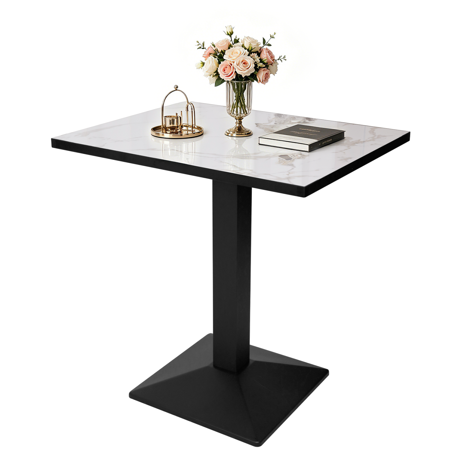 Eeeza Dining Table with Sintered Stone Top, Rectangular