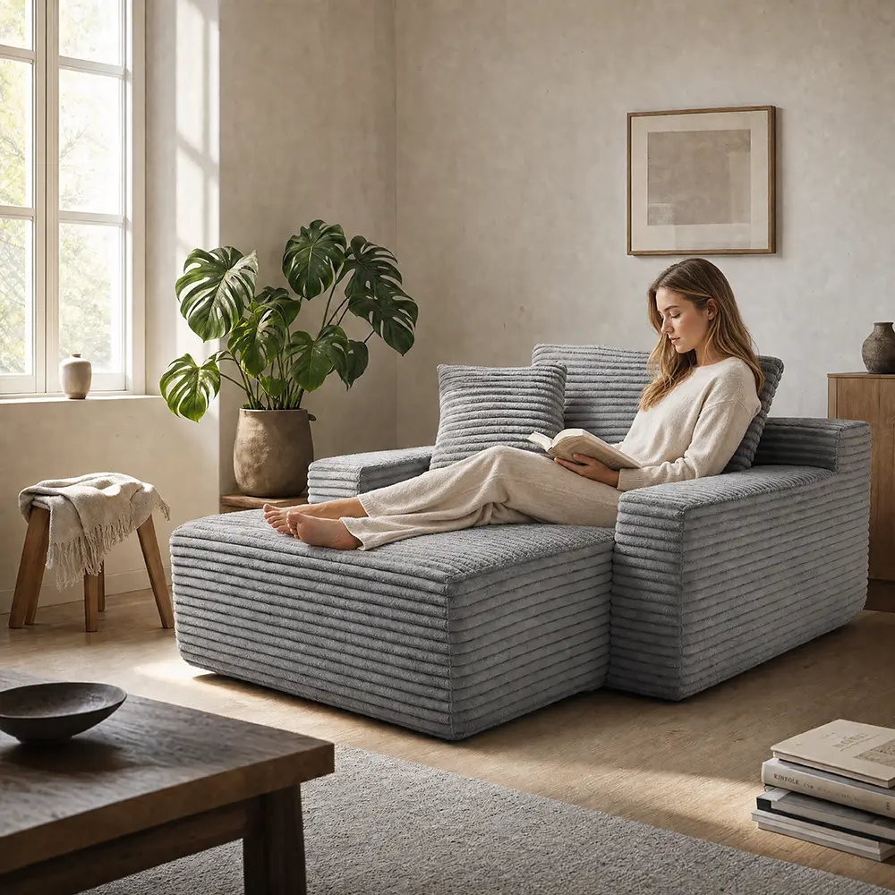 Modular Compression Sofa for Apartment, Modern Minimalist, Tech Fabric