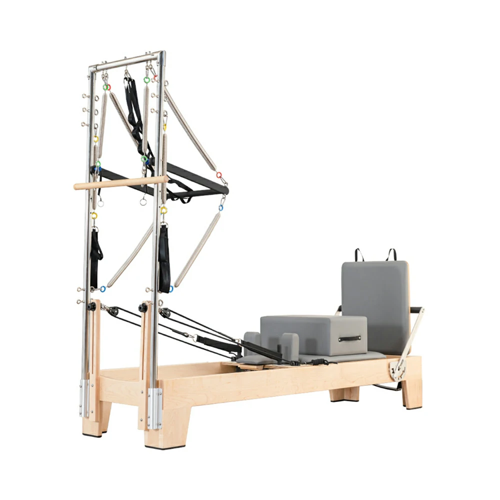 Eeeza Professional Pilates Reformer with Tower and 14-Spring