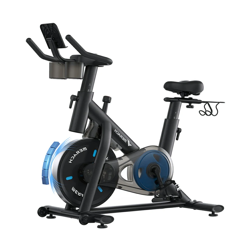 MERACH S26 Magnetic Exercise Bike with Dumbbell Rack