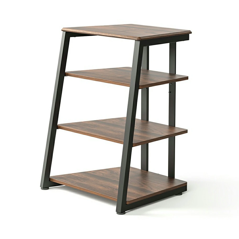 FITUEYES Eiffel AS07 Modern Record Player Stand, 4-Tier