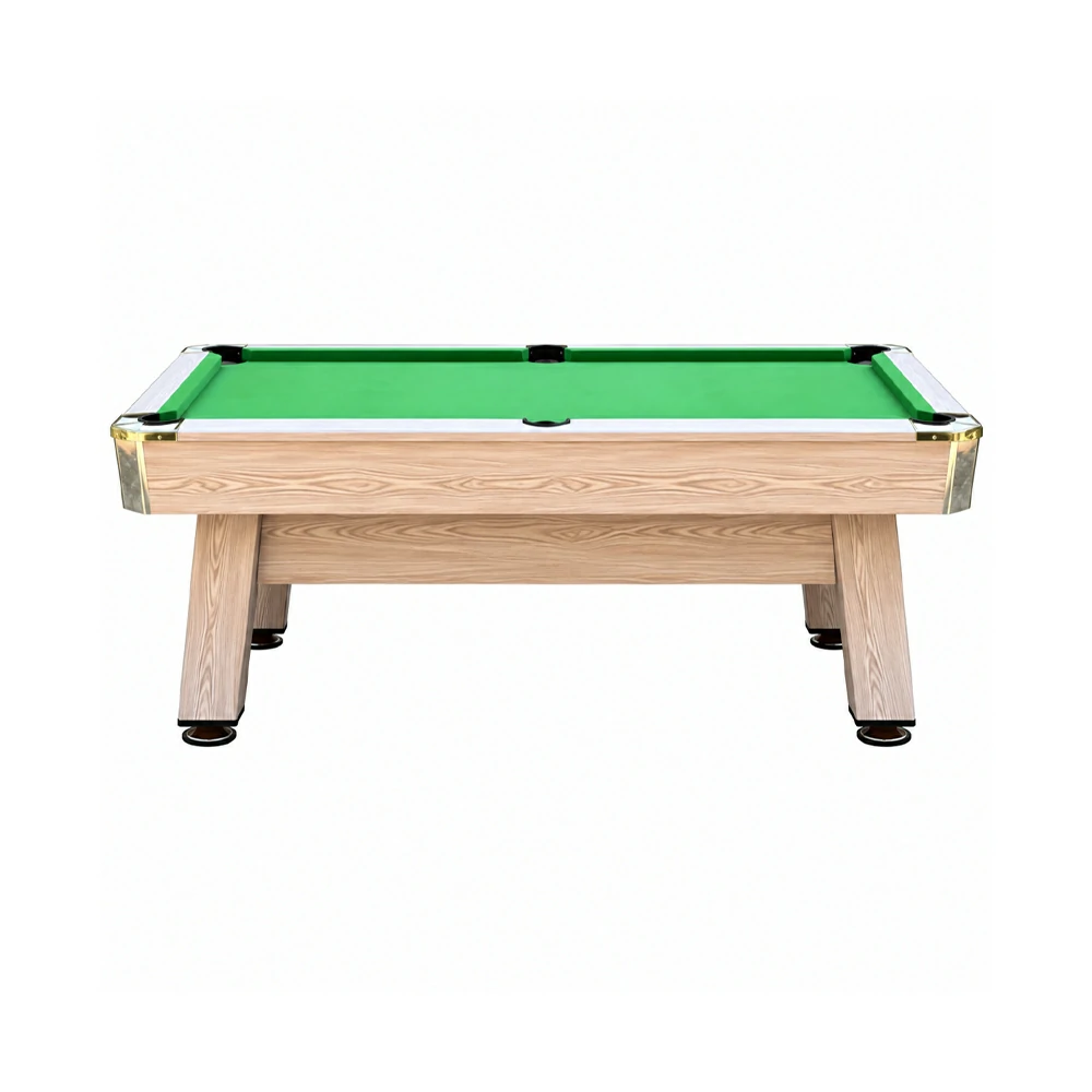 Shenling Billiard Pool Table with Ball Return and Accessories, MDF