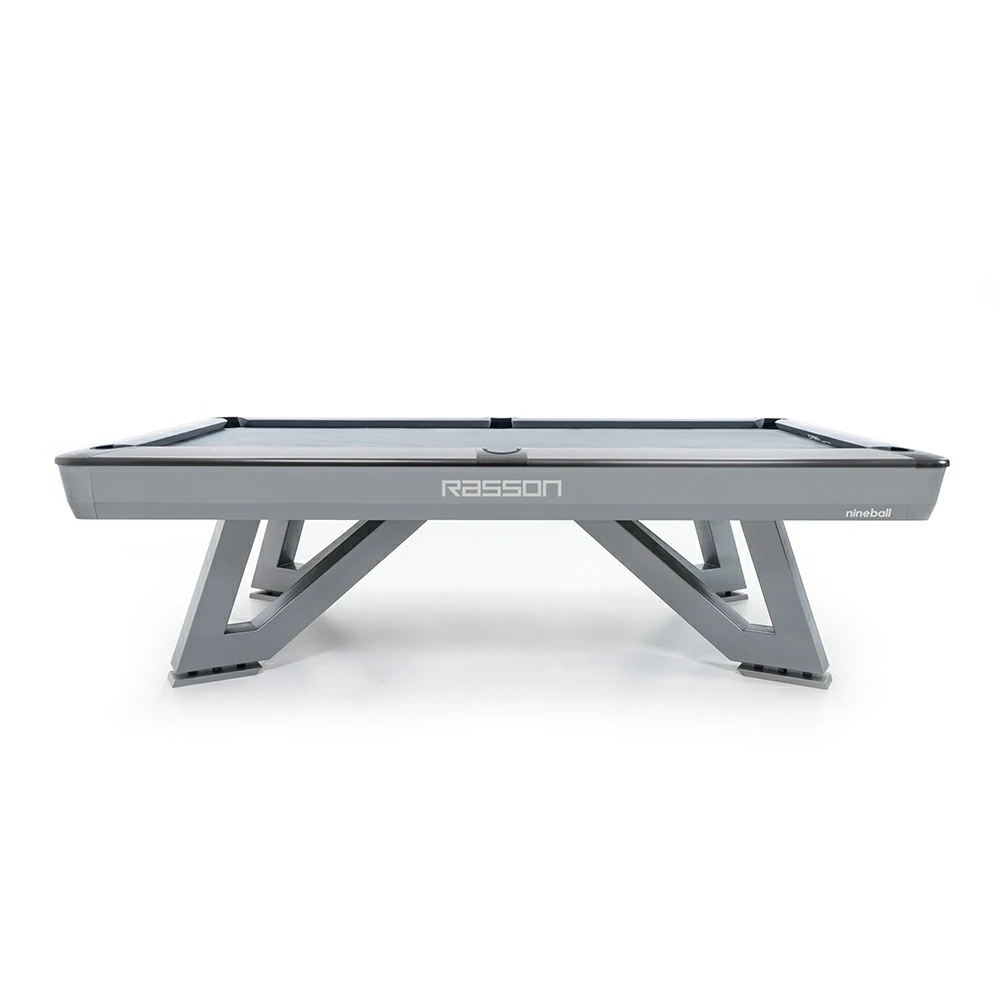 RASSON Wolf US Pool Table, Silver Fluorocarbon, 9Ft