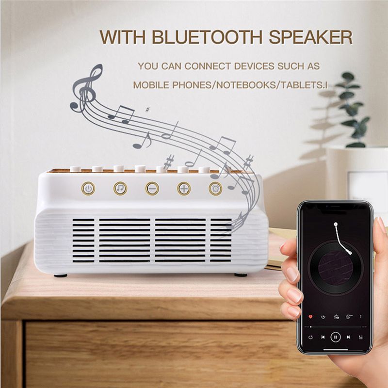 Sleep Bluetooth Speaker Machine Timed 8 Music Box Improve Sleep