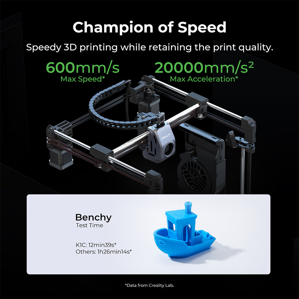 Creality K1C 3D Printer, Reliable Carbon Fiber Printing